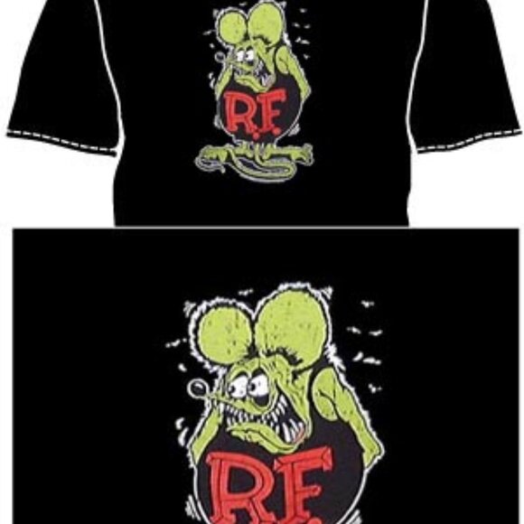 New Large Rat Fink T-Shirt Rockabilly Retro Gearhead Car Show Punk - Picture 8 of 8